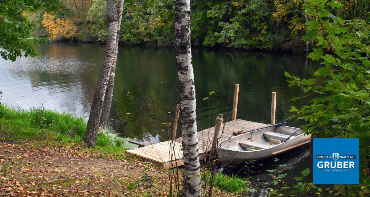 A boat navigating Wisconsin waterways with speed limits and no-wake zones