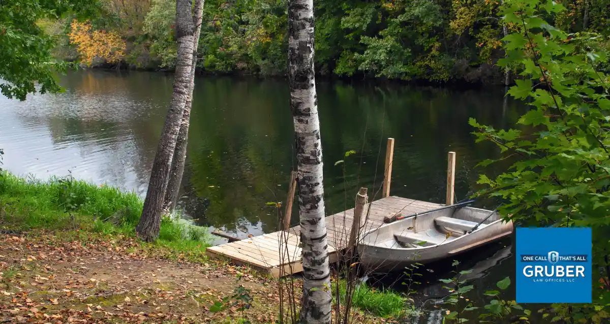 A boat navigating Wisconsin waterways with speed limits and no-wake zones