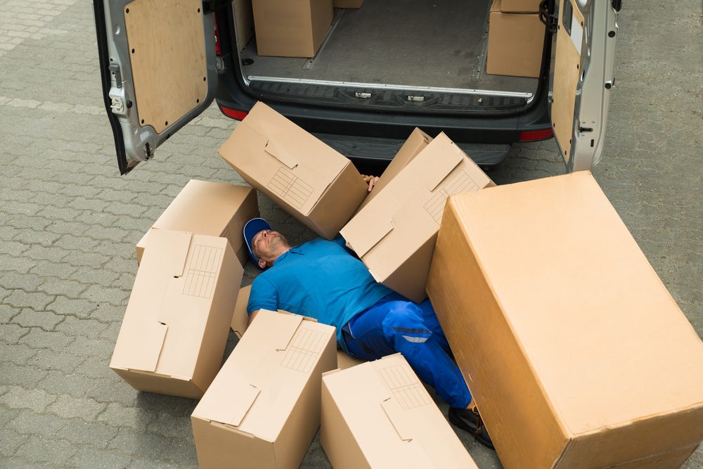 ¿Cuál es el promedio de indemnización por accidente de camión de Amazon?