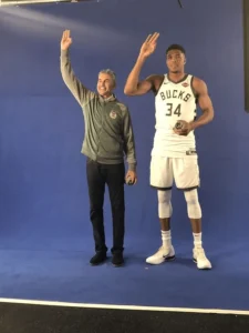 David Gruber and Giannis Antetokounmpo